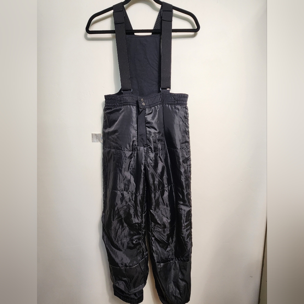 Slalom Girls Black Snow Bib Size XL 14/16.  #A17 - Picture 6 of 12